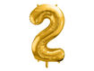 Picture of FOIL BALLOON NUMBER 2 GOLD 34 INCH